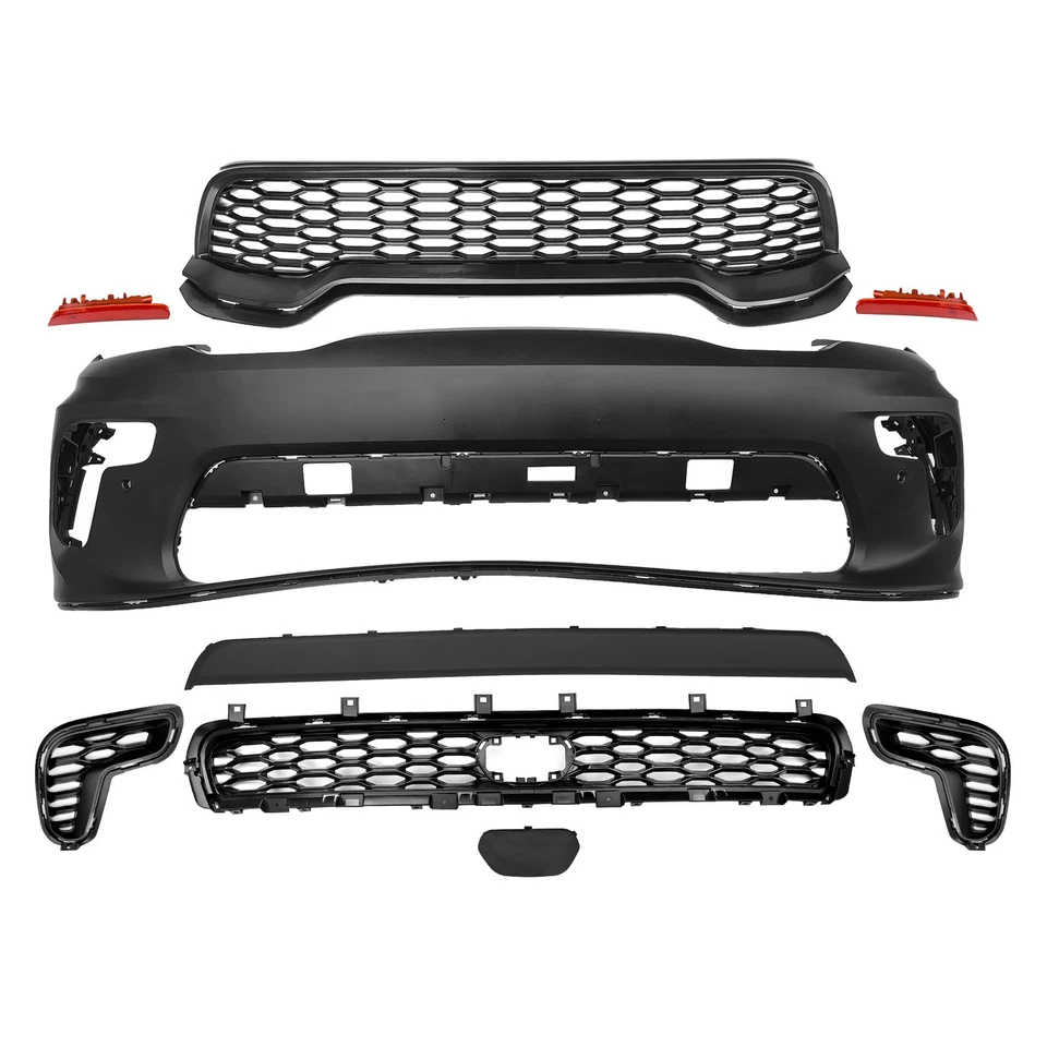Kit de carrocería de parachoques delantero estilo SRT para Dodge Durango Hellcat 2011-2020 a 2021-2024 Foto 4 de 4