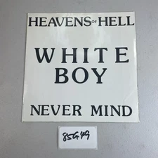 NICE White Boy Heavens Of Hell Never Mind 45 Record 7” Lyric Sheet 84G49