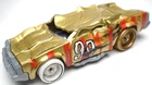 2020 HOT WHEELS SPEED BUMP #99 GOLD 1:64 DIECAST 3" CRUSHED CAR W/ GRAY & WHITE