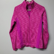 Tek Gear Women's Pink Marled Full Zip Athletic Jacket Size M