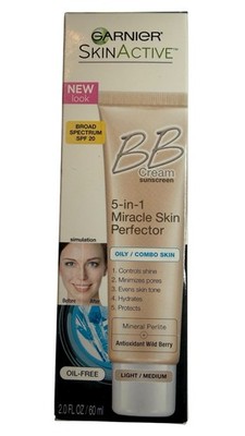 (1) Garnier BB Cream 5in1 Miracle Skin Perfector Oily Combo Light/Medium 2oz