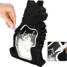 8.4" Cat Hair Keepsake Box, Wooden Pet Urns for Cats, DIY Pet Loss Sympathy Gift