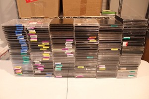 Used OEM Empty Replacement CD Music Audio Cases Lot 184 Piece Lot Mixed Variety