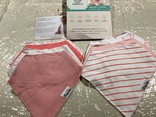 Organic Baby Girls Bandana Drool Bibs for Drooling 100 Soft Cotton 7 bib