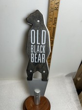 ANTIGUO OSO NEGRO ELABORACIÓN DE CERVEZA VIEJO OSO NEGRO CUEVA CIUDAD Mango de grifo de cerveza de barril. ALABAMA