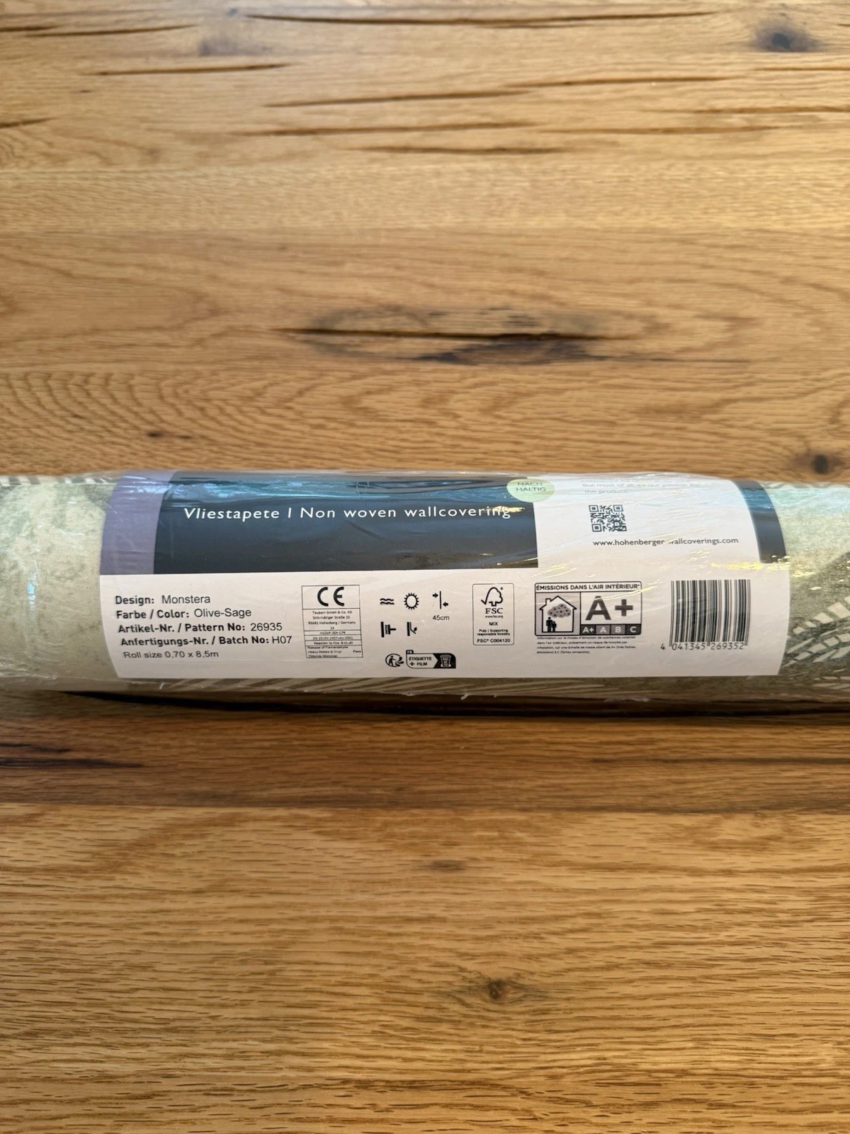 Hohenberger Wallpaper Monstera Olive Sage 26935 Julie Feels - Brand New 3
