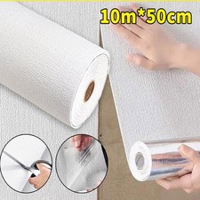 Carta da parati autoadesiva isolante termica spessore 50 cm * 10 m lino adesivo murale universale DHL