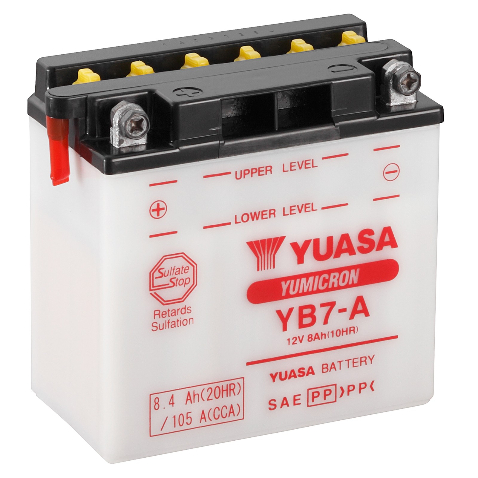 Batterie YB7-A Yuasa 12V 8Ah YuMicorn pour remplacer une batterie usagée
