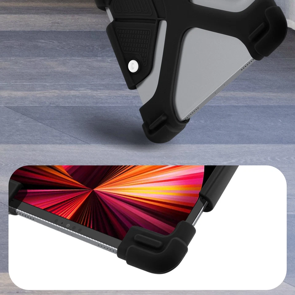 Universal Case mit Bumper Schwarz für Tablets von 8.9'' bis 12''– Standfunktion - Bild 3 von 4