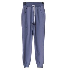 FIGS Womens XXS Tall Zamora Jogger Scrub Pants Vapor Blue High Waisted Yoga