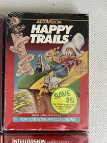 Intellivision CIB Math Fun; Happy Trails, Lock N Chase; Vectron VERY GOOD