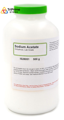 Lab-Grade Anhydrous Sodium Acetate, 500g - The Curated Chemical Collection 
