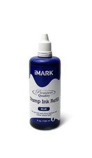 iMARK Premium Refill Ink for Self-Inking Stamps, Daters and 4 fl oz, Blue