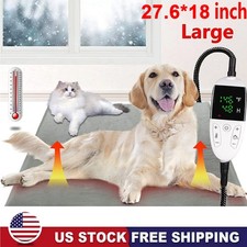 Electric Pet Heating Pad Bed for Cat Dog Large Indoor Outdoor Waterproof Large M