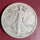 1943-D Liberty Walking Half Dollar 50C Circulated Business Strike US Coin D Mint