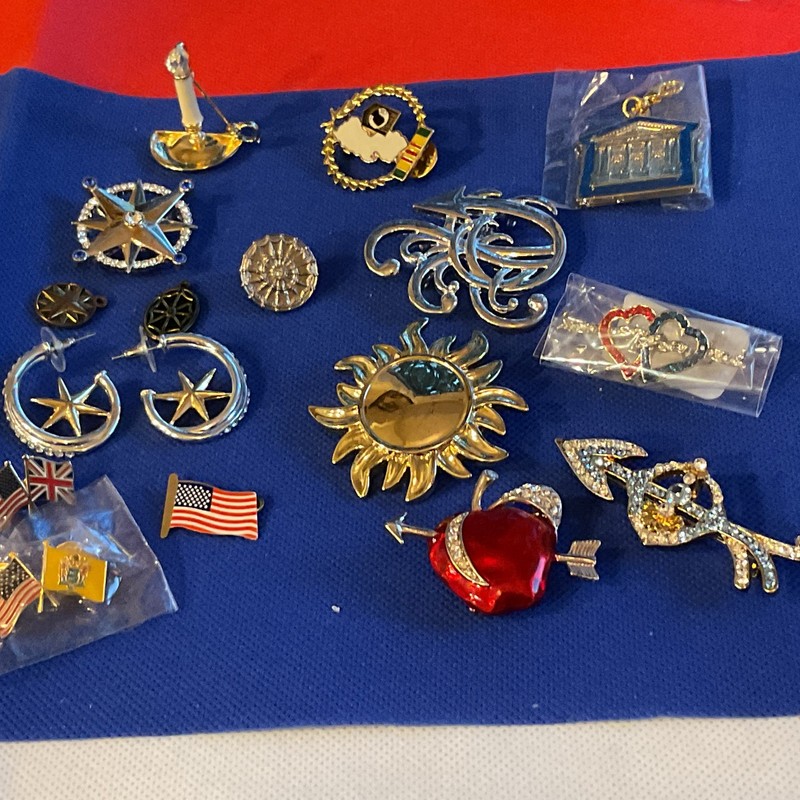 COLLECTION OF NSDAR, PWC AND OTHER DAR PINS AND BROACHES 