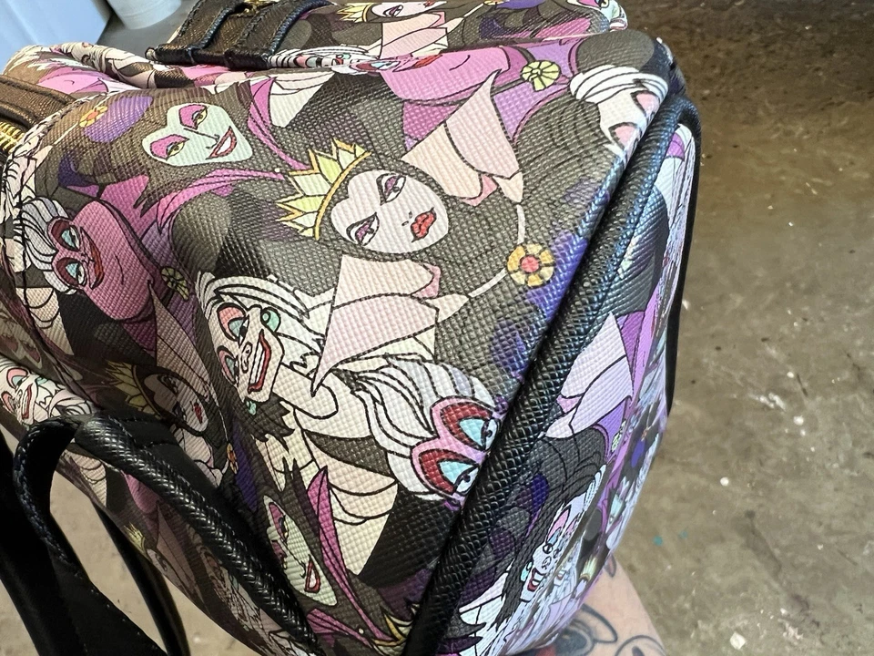 Loungefly Disney Villains Malificent, Ursula, Cruella Mini Backpack Bag - Image 4 of 4