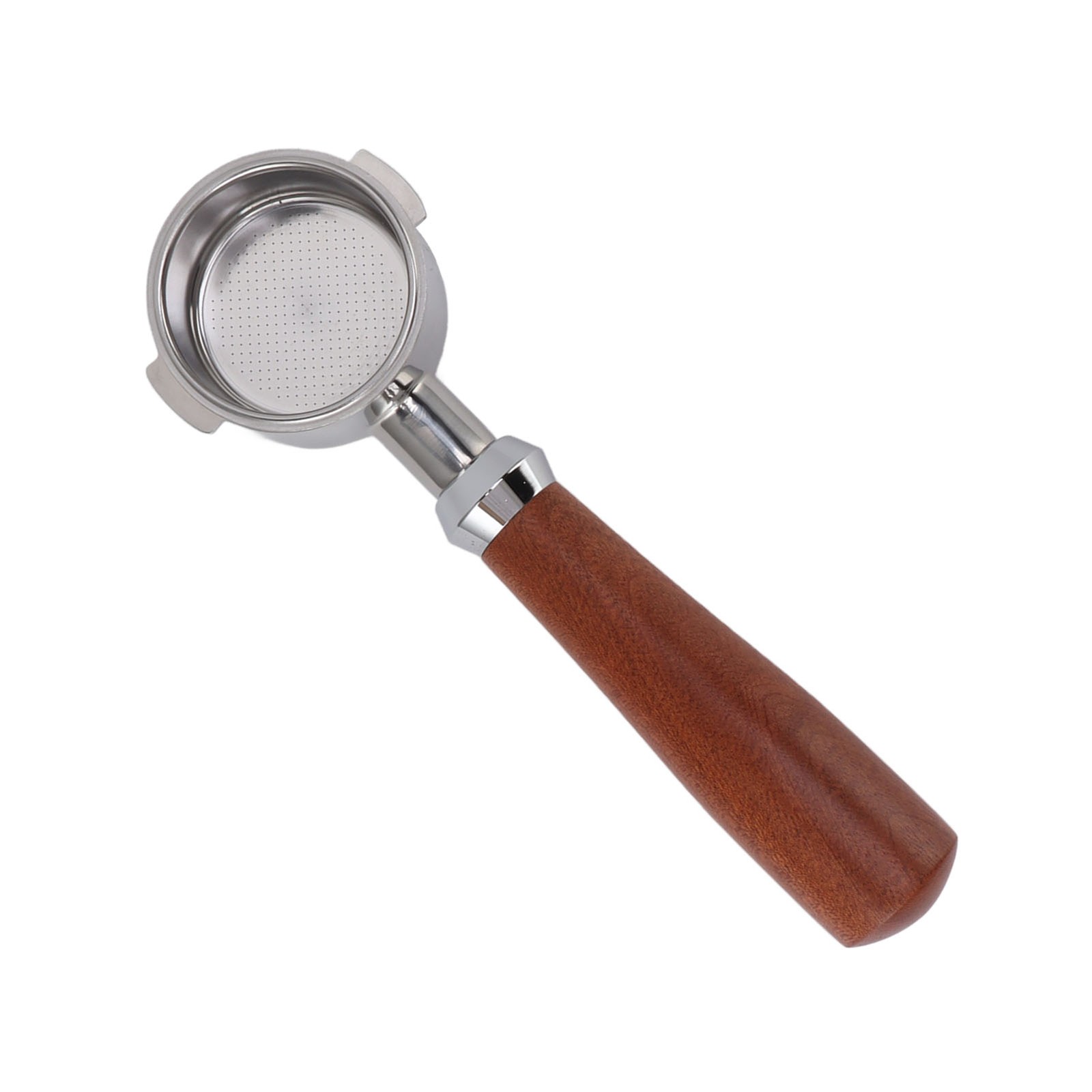 _51mm Bottomless Portafilter 2 Ears Stainless Steel Basket And Redwood Handle
