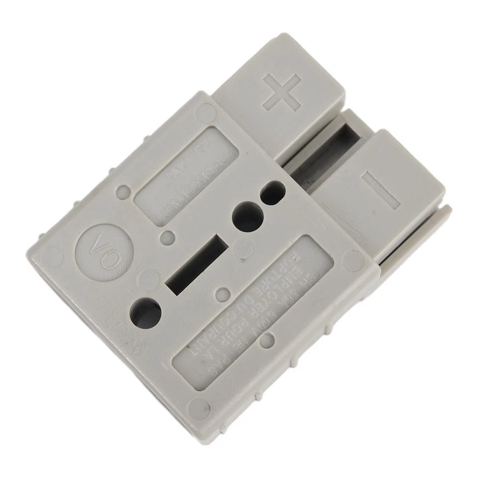 Muletto Batteria Connettore Presa 1 Paio 48x37mmx16mm 50A Rame Argento - Immagine 4 di 4