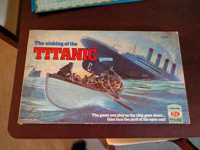 Vintage 1976 The Sinking of the Titanic Board Game by Ideal Toy Corp Complete