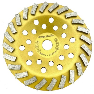 7 inch Diamond Concrete Grinding Cup Wheel for Polishing Cleaning Stone Surfa...