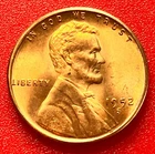 1952-S Lincoln Wheat Cent Penny GEM RD BU From an Original Bank Roll
