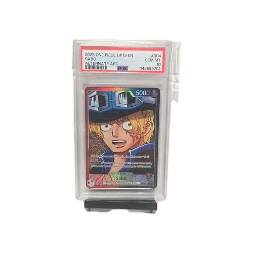 Sabo  OP13-004 Carrying On His Will Foil PSA 10