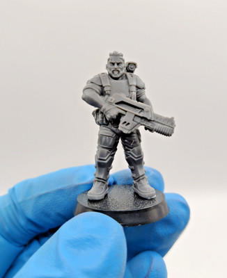 3D Printed USCM Colonial Marine miniature for tabletop, boardgames, dioramas