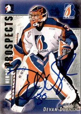 Devan Dubnyk Signed Auto 2004-05 Heroes & Prospects card Kamloops Blazers