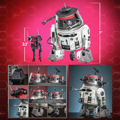 HOT TOYS STAR WARS CHOPPER & BD-1 NEW SEALED SHIPPER (C1-10P & IMPERIAL) TMS152