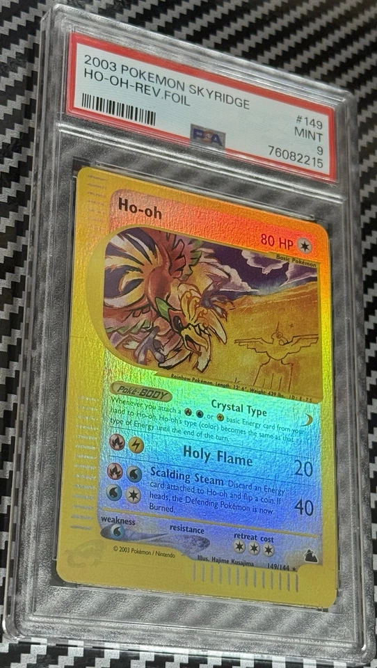 2003 Pokemon Skyridge # 149 Ho-Oh Reverse Foil PSA 9 Card MINT! Trusted Seller! - Image 2 of 4