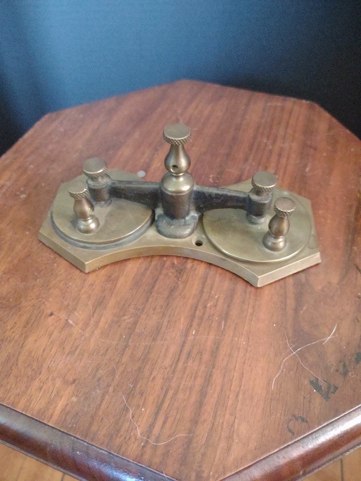 Clapp Eastham Morse Code Telegraph Diaphragm 6x3" - Tuner/Pare-foudre ? - Occasion