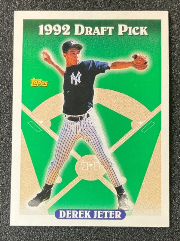 1993 Topps #98 Derek Jeter 1992 Draft Pick Rookie Card RC NY Yankees HOF (1)
