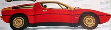Maserati Car Picture Poster Wall Art Out of Print Original Vintage Decor