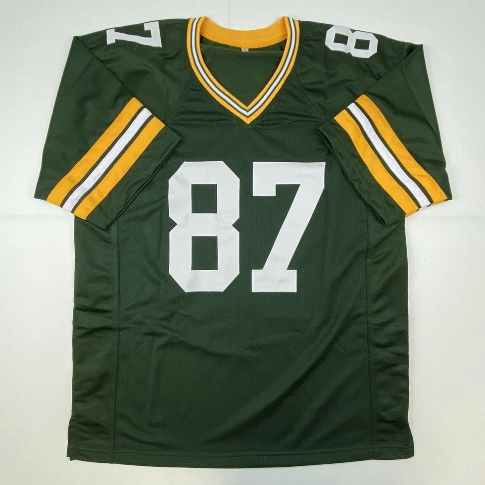 Autographed/Signed JORDY NELSON Green Bay Green Football Jersey Beckett BAS COA - Image 3 of 4