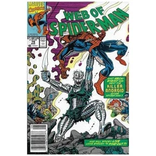 Web of Spider-Man #79 Newsstand - 1985 series Marvel comics VF+ [x'
