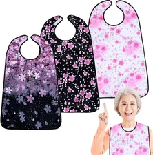 VOPHIA Adult Bibs for Women Washable Bib Reusable Waterproof Clothing Protect...
