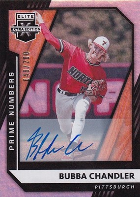 2021 Panini Elite Extra Edition #72 Bubba Chandler Signatures