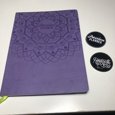 Passion Planner RARE Purple Large Weekly Undated 2017-2018 Monday Start Stickers
