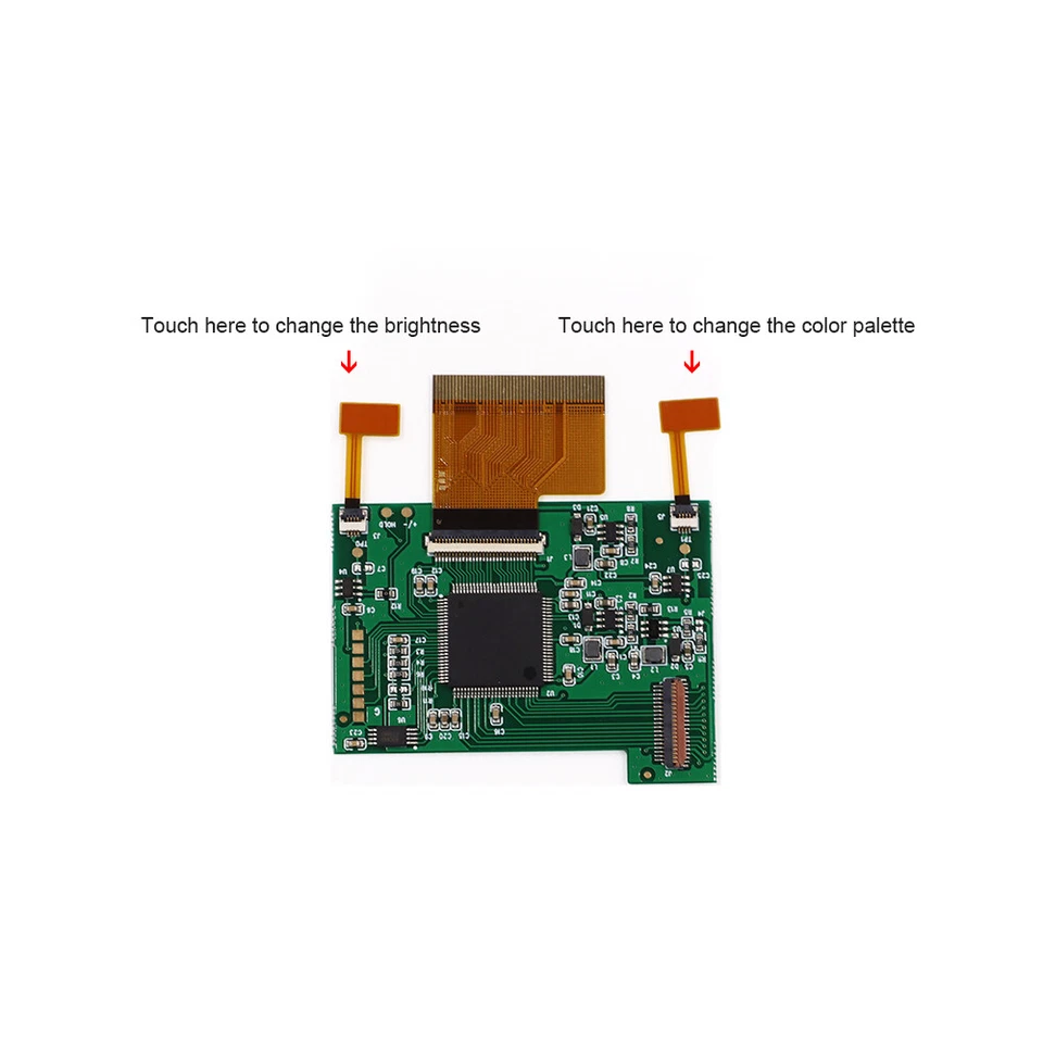 Pattern Len-8 Colors Backlight Screen LCD Kit For Game Boy Color GBC &Shell case - Image 2 of 4