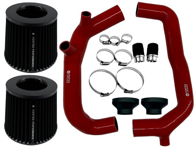for BMW 335 535 135 inlets E90 E92 2 inch N54 Air intake - RED BKAF