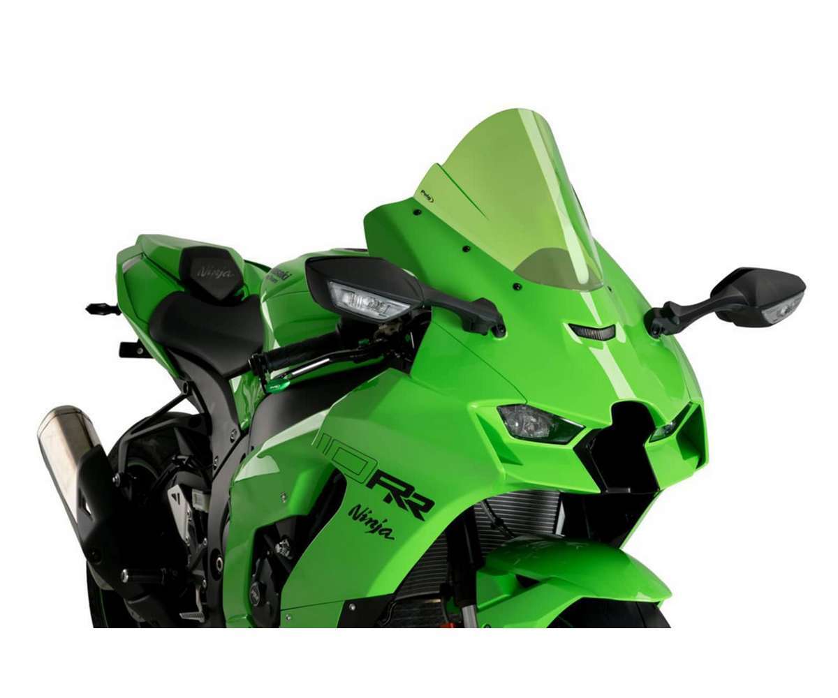 Windschutz Scheibe Puig Grün Z-Racing 20541V KAWASAKI ZX-10RR 1000