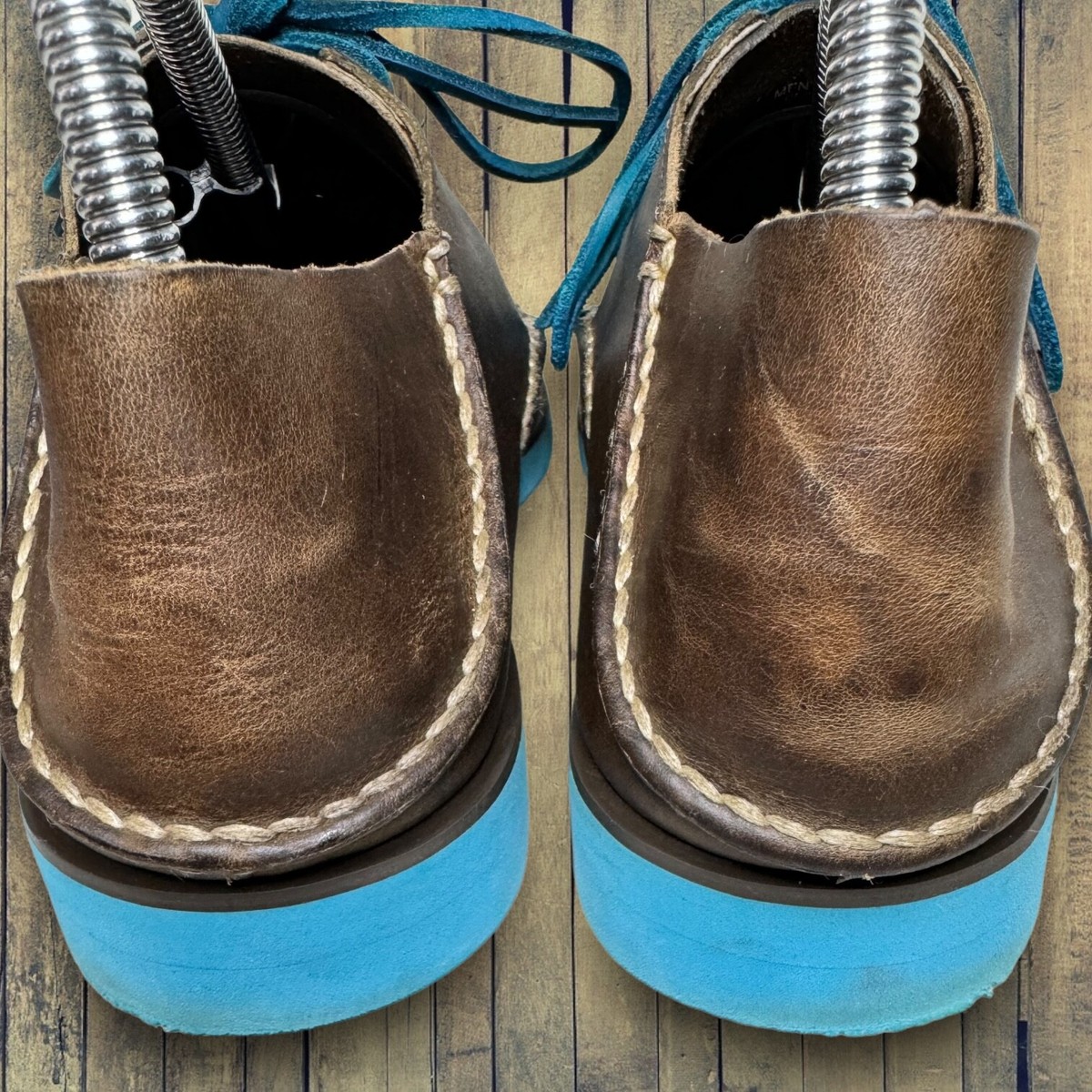 Sperry Top Sider Mens 8 M Dark Brown Leather Oxfords Blue Laces, Soles Sperry Top Sider Mens 8 M Dark Brown Leather Oxfords Blue  main image 3
