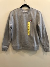 Fila Women's Michele Gray/Grey Pullover Crewneck Sweatshirt Small