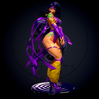 Voodoo, Wild C.A.T.S., DC Comics,sexy Pin Up, Figur, Statue,  3D Druck, UNBEMALT