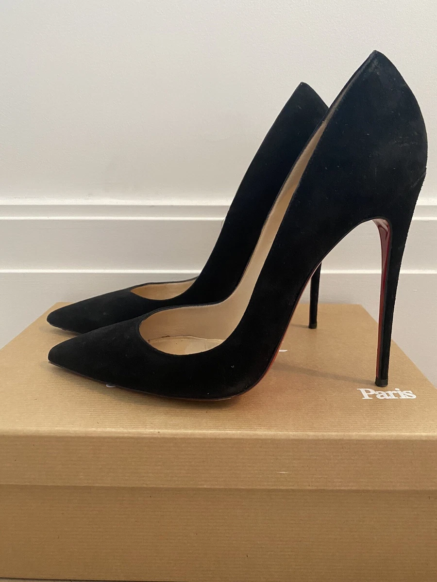 So kate heels Christian Louboutin Black size 40 EU in Suede - 17206530