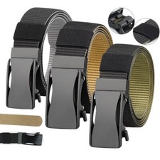 Men's Tactical Adjustable Belt with Automatic Buckle Quick Release Waistband