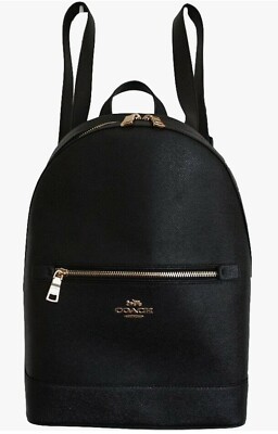 Coach C5680 Kenley Backpack in Crossgrain Leather Black for sale