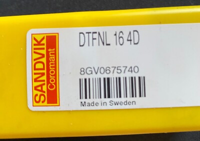 SANDVIK COROMANT Indexable Turning Toolholder: DTFNL164D - PRICE REDUCED
