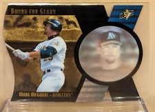 1997 SPx BOUND FOR GLORY #14 Mark McGwire RARE HOLOVIEW DIE CUT INSERT /1500